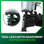 Metabo HPT Pneumatic Roofing Nailer, 16 Degree Asphalt Shingles, NV45AB2
