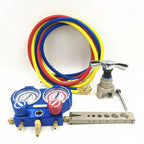 Refrigeration Integrated Flaring Tool Kits VTB-5B Refrigeration Tool Set Expander Set with R410A Refrigerant Pressure Gauge