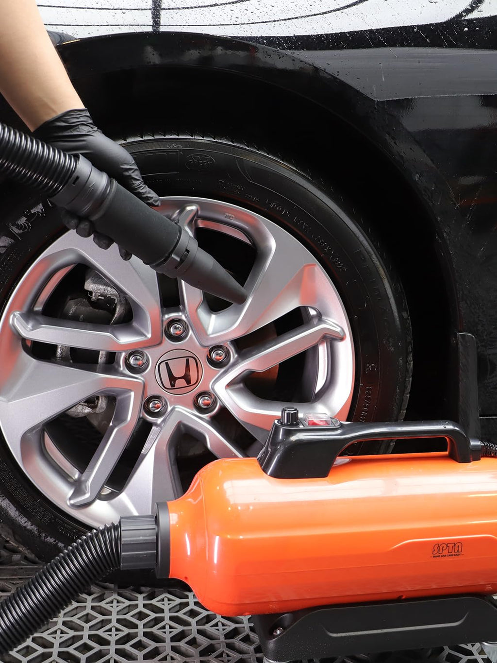 SPTA Air Cannon Car Dryer Blower, Powerful Detailing Wash, Filtered Dryers, Safer Than Microfiber Towel Cloth,Car Wash Dryer Blower,Dry Before Car Cleaning,Car Detailing,Car Wax,or Ceramic Coating