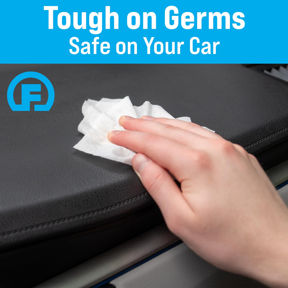 Fortress Car Interior Cleaner Wipes, Microfiber Cloth (25 ct, Pack of 64)