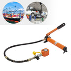 High Capacity Hydraulic Hand Pump Kit for Industrial Use - Heavy-Duty, Portable, Efficient Hydraulic System for Machinery, Equipment, and Tool Operation,10t Hydraulic Jack+Cp180
