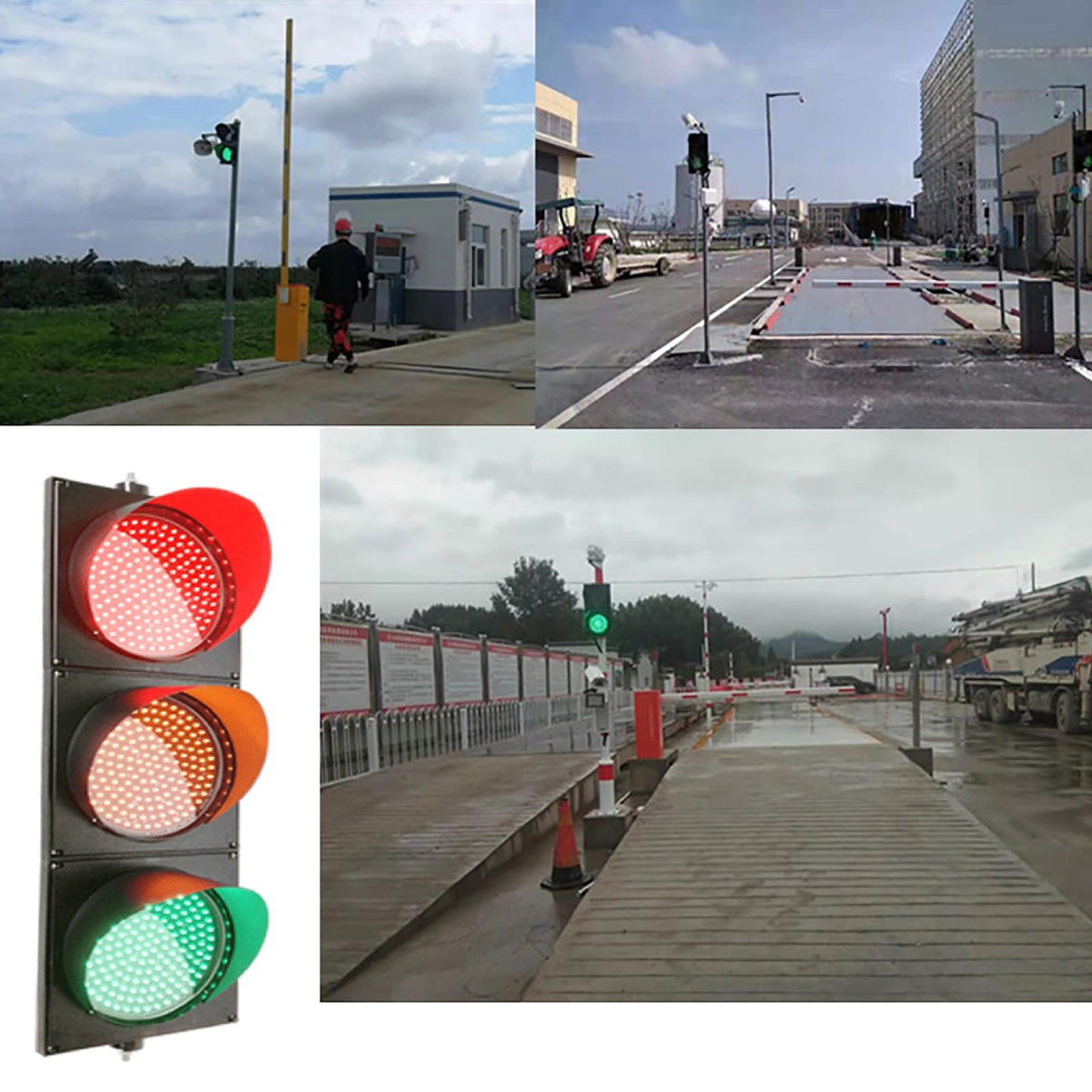 Traffic Stop Light 3 Light, Green, Yellow, Red, Retro Industrial Lamp for Wall Indicator Light, Dock Bay Indicator Warning Light(Manual Control,300mm 110v)