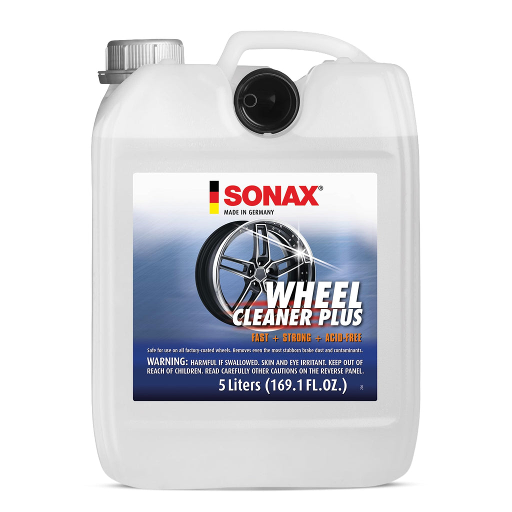 SONAX Wheel Cleaner Plus | Non-Acid Color Changing Formula for Effortless Removal of Brake Dust Grime and Dirt | Safe for All Wheels | Professional Strength Cleaner | 230705 | 25L