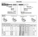 MHZL2 Pneumatic Gripper Air MHZL2-10D MHZL2-16D MHZL2-20D MHZL2-25D MHZ2-32D MHZ2-40D Aluminium Clamps Finger Cylinder(MHZ2-40D)