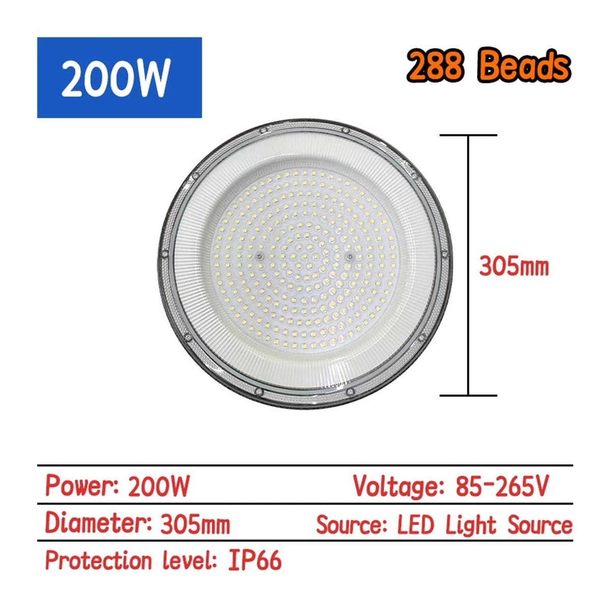 LED High Bay Light AC85-265V 100/300W High Brightness