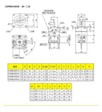 1pcs CDRBU2W CDRBU2W Pneumatic Cylinder CRBU2W15 CRBU2W20 CRBU2W30 CRBU2W40(CDRBU2W10-90S)