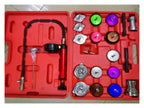 Coolant Pressure Tester kit 21PCS Universal Automotive Radiator Pressure Tester Kit Car Leak Detector Tool Auto Cooling System Coolant Vacuum Purge Full Set Vacuum Type Cooling System Kit