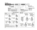 MHZ2 Air Pneumatic Parallel Gripper Multiple Finger Option MHZ2-16D1 MHZ2-16D2 MHZ2-16D3 MHZ2-20D1 MHZ2-25D2 MHZ2-32D3 MHZ2-6D1(MHZ2-40D2)