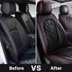 Full Set for Cadillac OPTIQ Seat Covers 2025-2027, Black-Red