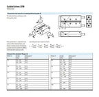 DFM-25 P-A-GF P-A-KF 3 Axis with Guide Bar Guided Pneumatic Air Cylinder DFM DFM-25-20-P-A-GF DFM-25-25-P-A-GF(DFM-25-30)