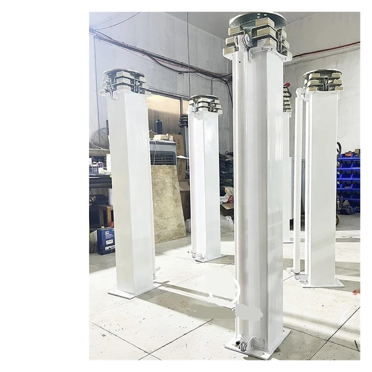 7M 8M 9m Steel Hydraulic 100kg Max Payload Lifting Telescopic Mast Rod Light Tower Stage Truss