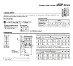 MGPA16 Three-axisthin Rod Cylinder Compact Guide MGPA16-10Z -20Z -30Z -40Z -50Z -75Z -100Z -125Z -150Z Stable Pneumatic(MGPA16-100Z)