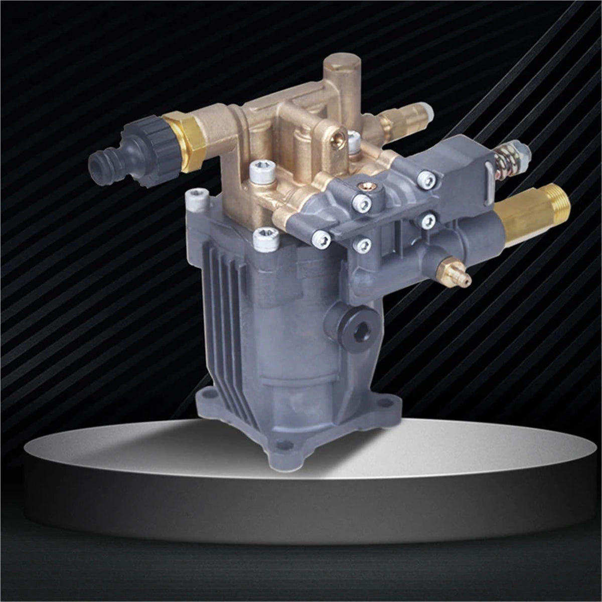 Windshield Check Valves P180 Copper Motor High Pressure Plunger Pump 2610-3000PSI Gasoline Engine Flushing Pump Head Cleaning Machine
