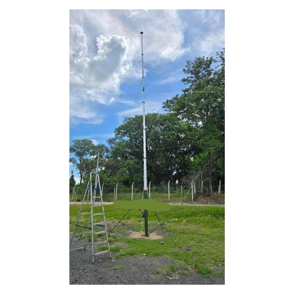 4m 6m 8m 10m 12m 14m 50ft And 60ft Manual Lifting Telescopic Mast Antenna Tower Winch Light Stage Truss