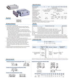 1pcs Compact Guide Cylinder air Pneumatic Cylinder TCM12 TCM16 20 TCM12X10S TCM16 20 25 32 40 50 63 80X10 20 30 40 60 70S(40mm Stroke)