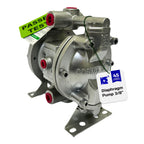 Cosmostar 3/8" Air Operated Double Diaphragm Pump – Pneumatic Fluid Transfer Pump with Teflon Diaphragm (3/8" Inlet & Outlet, 6.3 GPM, 120 PSI Max) for Paint, Ink, Solvents & Chemicals