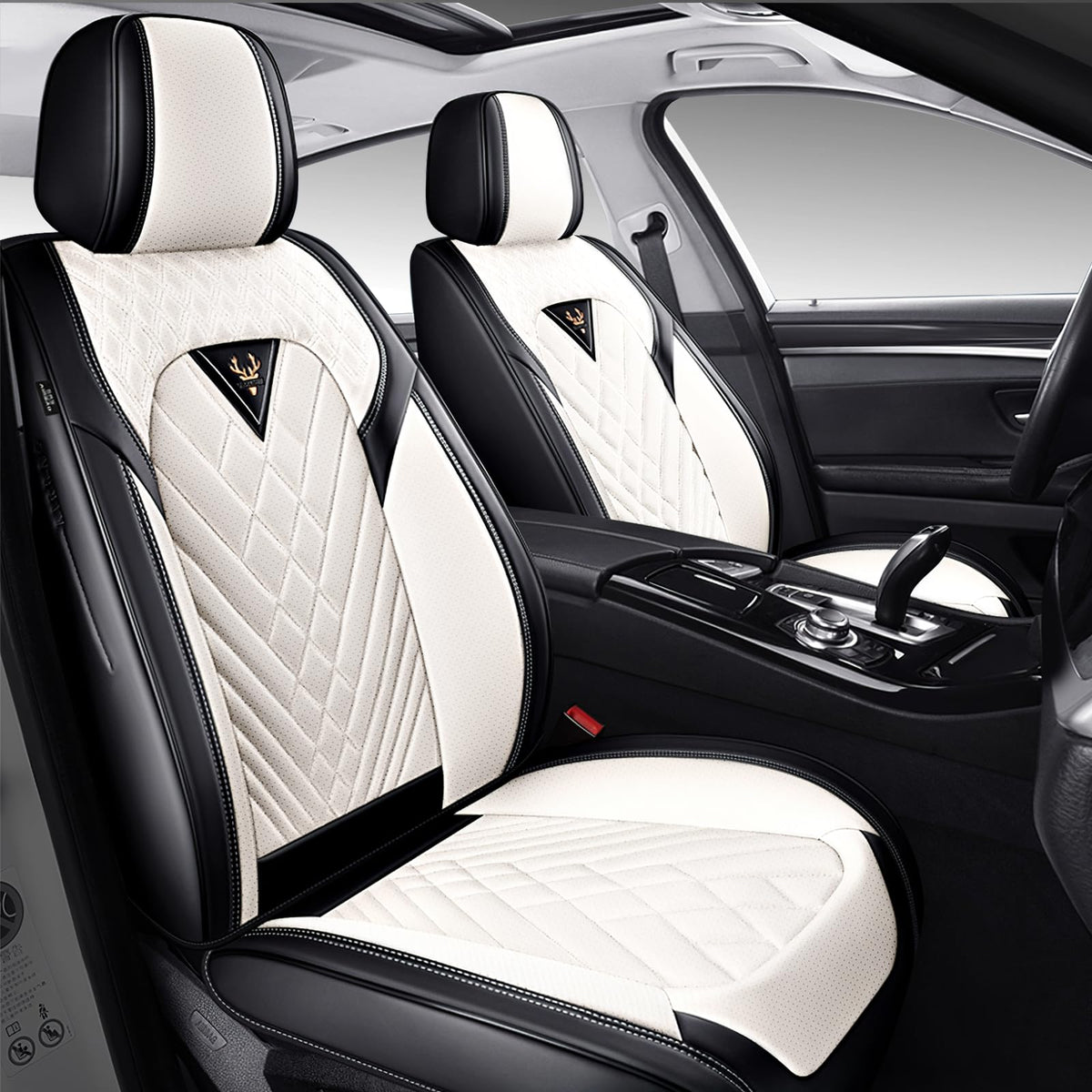 Full Set for Cadillac OPTIQ Seat Covers 2025-2027, Black-Red