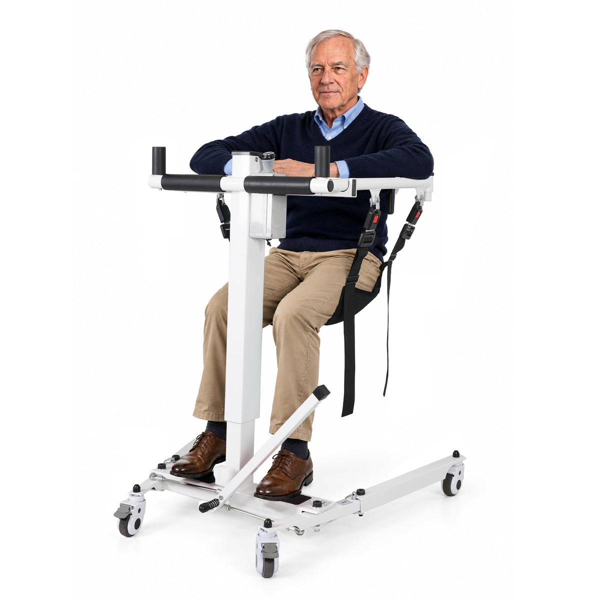 Electric Patient Lift Transfer Chair, Portable Folding & Transfer Lift for Car, Lift Elderly Seniors from Bed to Chair, Commode Toilet, Bathroom Wheelchair, Daily Lift and Transfer Need for Home Use