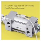 SCJ32*50/75/100/150/200-50-S Standard Air Pneumatic Cylinder Adjustable Pistons Double Rod Reset Seal Dust-Proof(Stroke 50-100mm)
