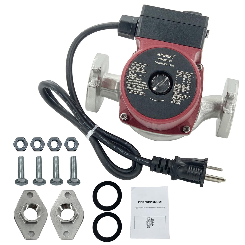 95906630 Hot Water Circulator Pump 115V 1/3 HP Fits for Grundfos UPS26-150F