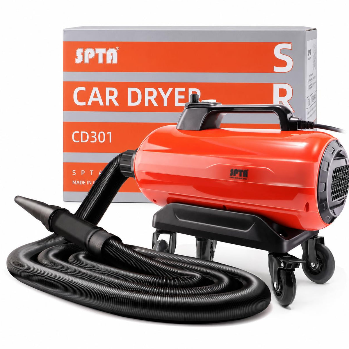 SPTA Air Cannon Car Dryer Blower, Powerful Detailing Wash, Filtered Dryers, Safer Than Microfiber Towel Cloth,Car Wash Dryer Blower,Dry Before Car Cleaning,Car Detailing,Car Wax,or Ceramic Coating
