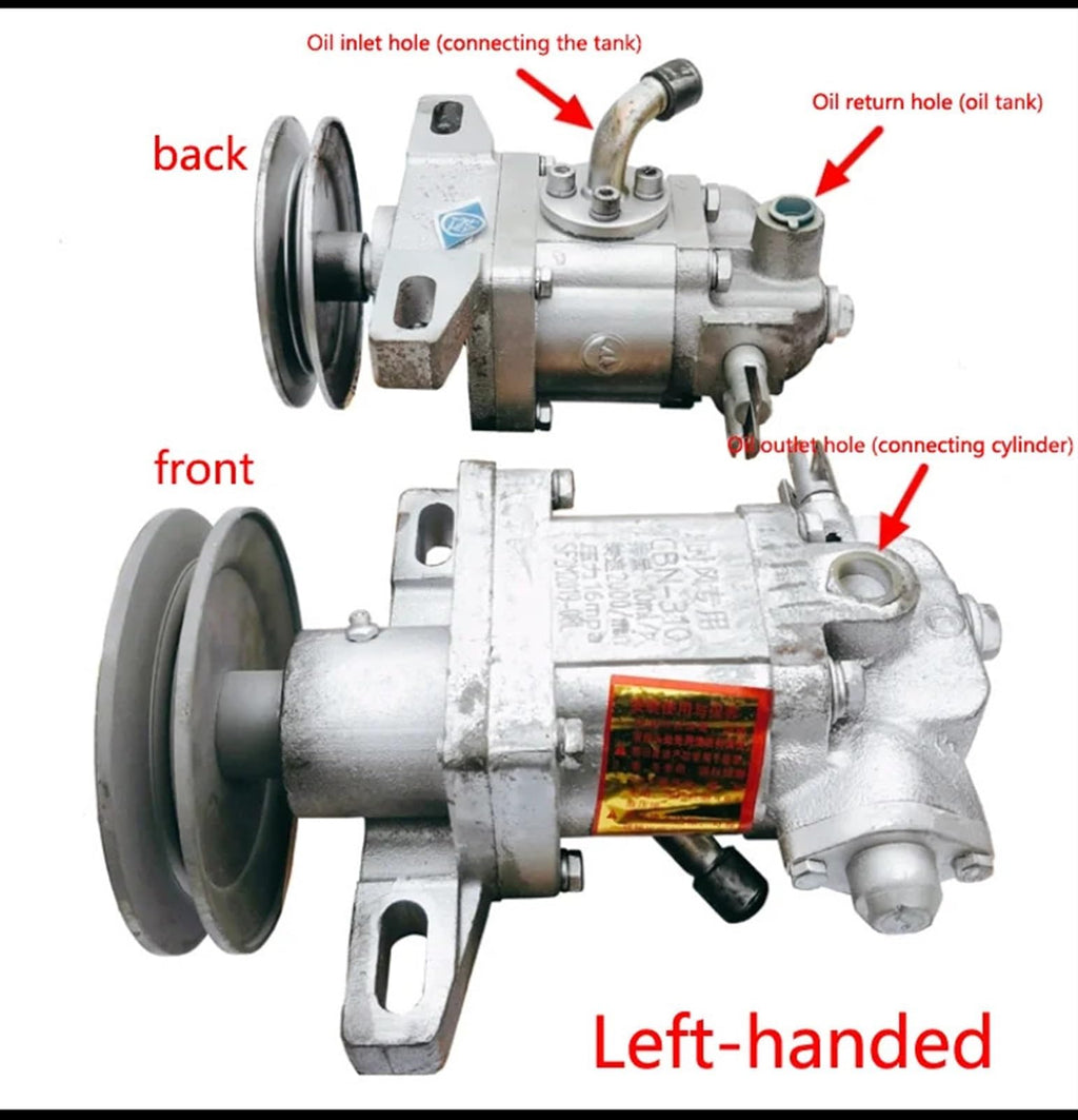 Hydraulic Gear Pump Tricycle Dump 310 Oil Assembly Single Groove Double Lift(Left-Handed)