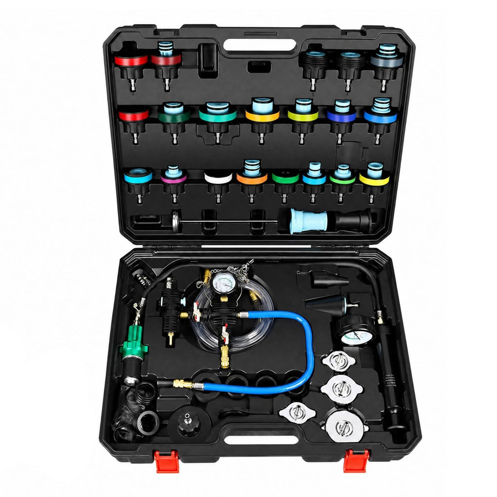 46 Pieces s pressures Testing and Coolant Service Tool Portable s Leak Testing Kit with Hand Pump Practical for Automotive Mechanics
