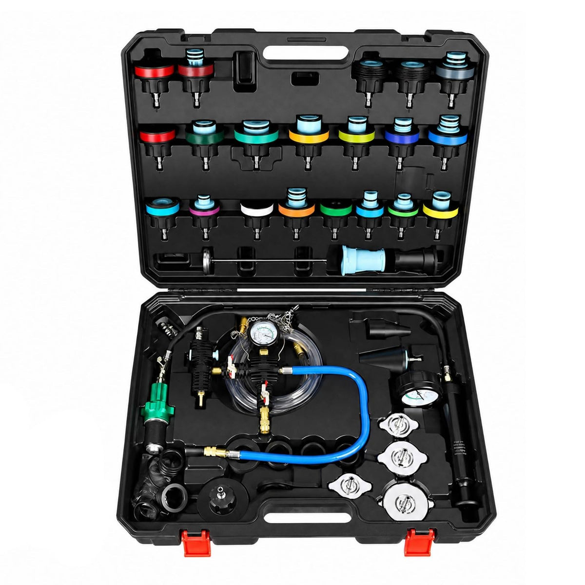 46 Pieces s pressures Testing and Coolant Service Tool Portable s Leak Testing Kit with Hand Pump Practical for Automotive Mechanics