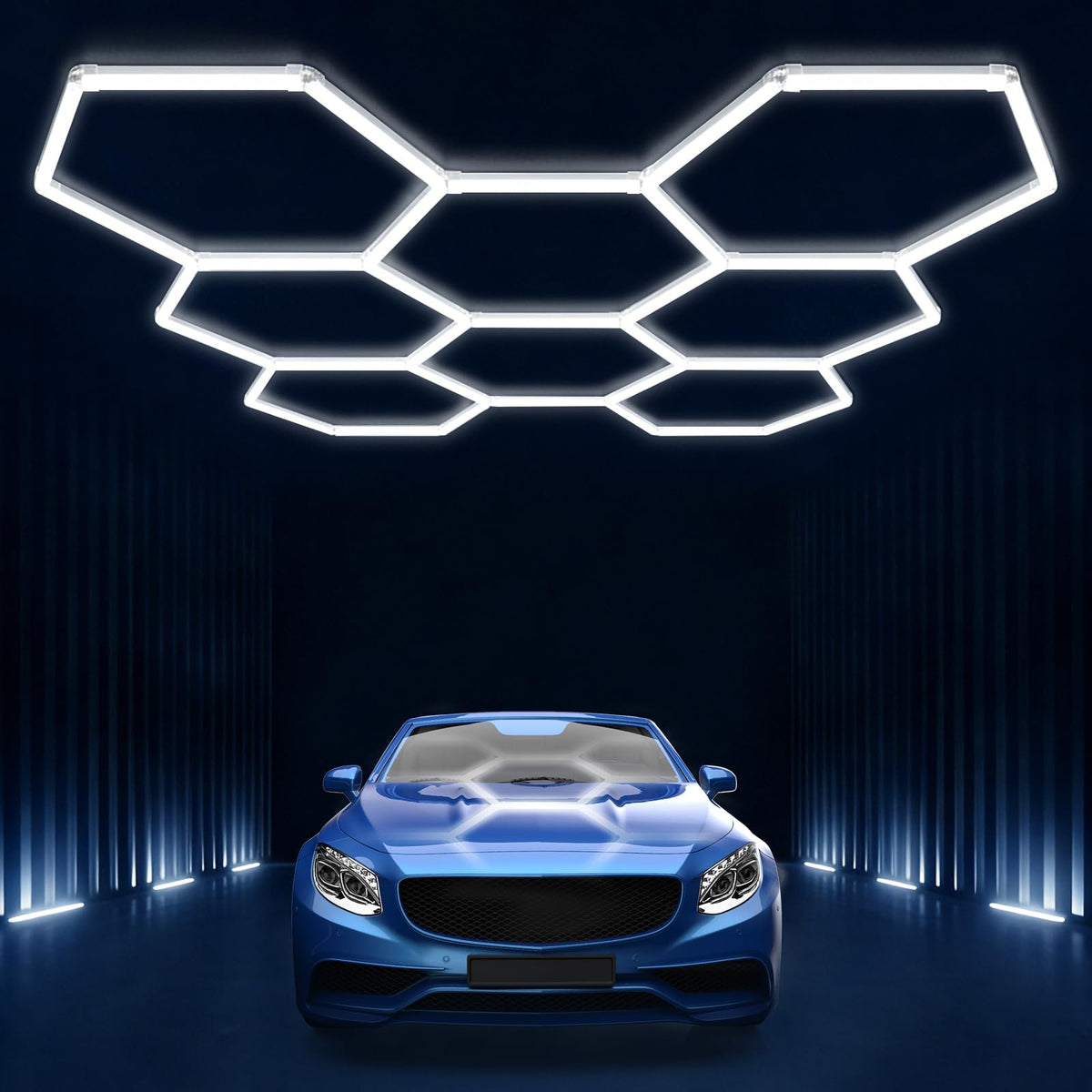 Hexagon led Lights: DIY Ceiling LED Light Hexagon Garage Lights 63070LM