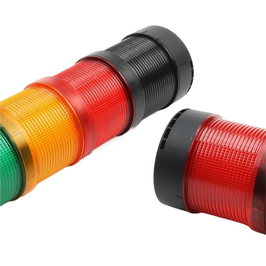 Multilayer Safety Industrial Stack Light LTP-70 3in1 Steady/Flash/Rotary Light Layer LED Lamp 12V 24V 220V 70mm Buzzer/no Sound(4 Layer Sound,12V)