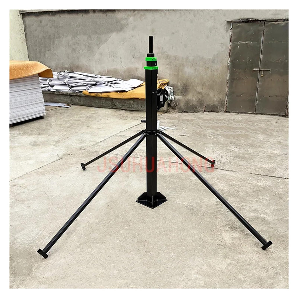 Durable 5m 6m Hand Winch Lifting Telescopic Mast Camera Pole LED Light Tower Antenna Mast
