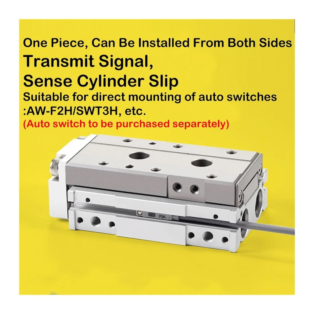 1pcs Air Slide Table Cylinder Pneumatic Linear Cylinder LCG6 8 12-10 20 30 40 50 75 100mm Stroke Double Acting(Bore 40mm)