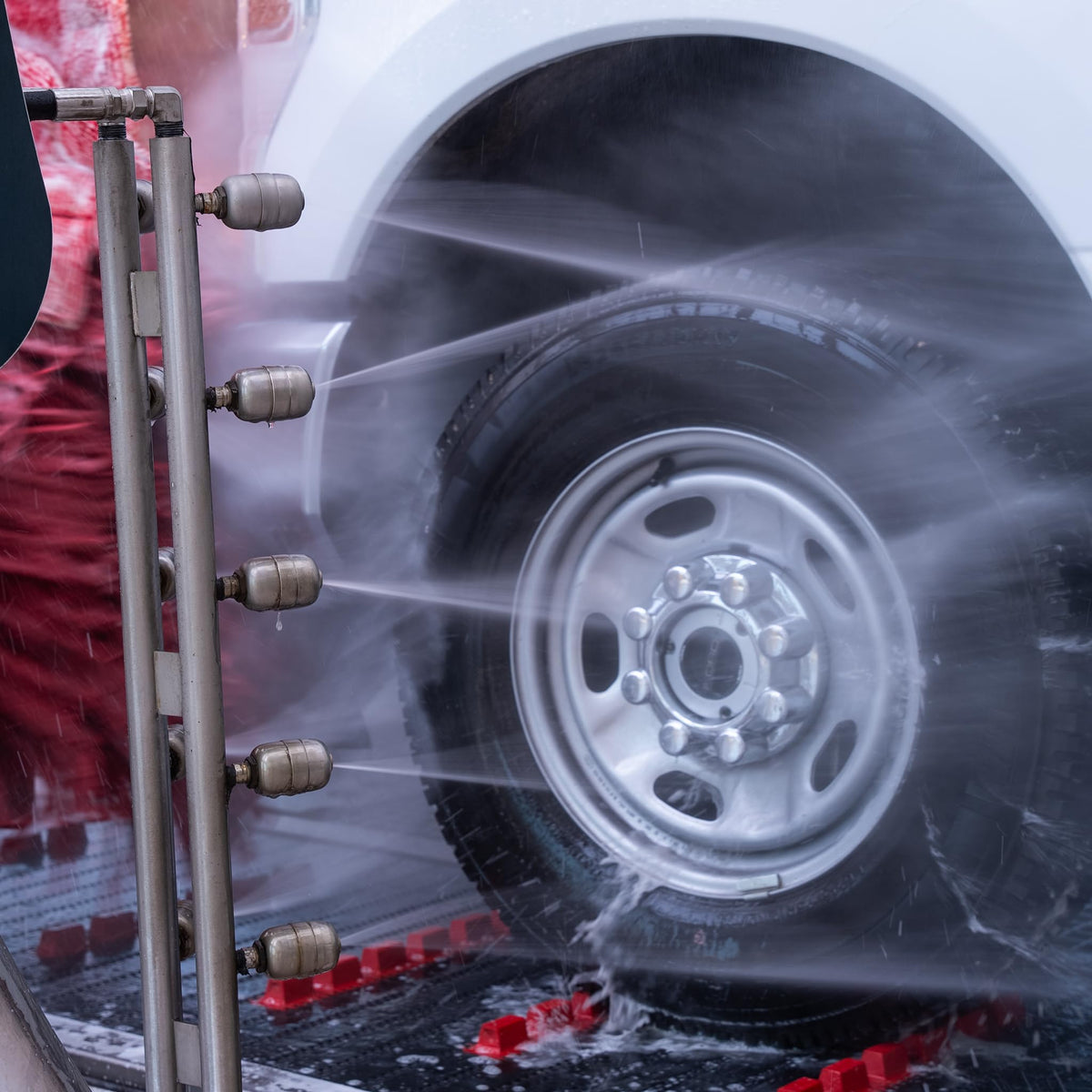 Car Wash Double Threat Wheel Blaster Set - Driver and Passenger Sides 35-1/4" Tall