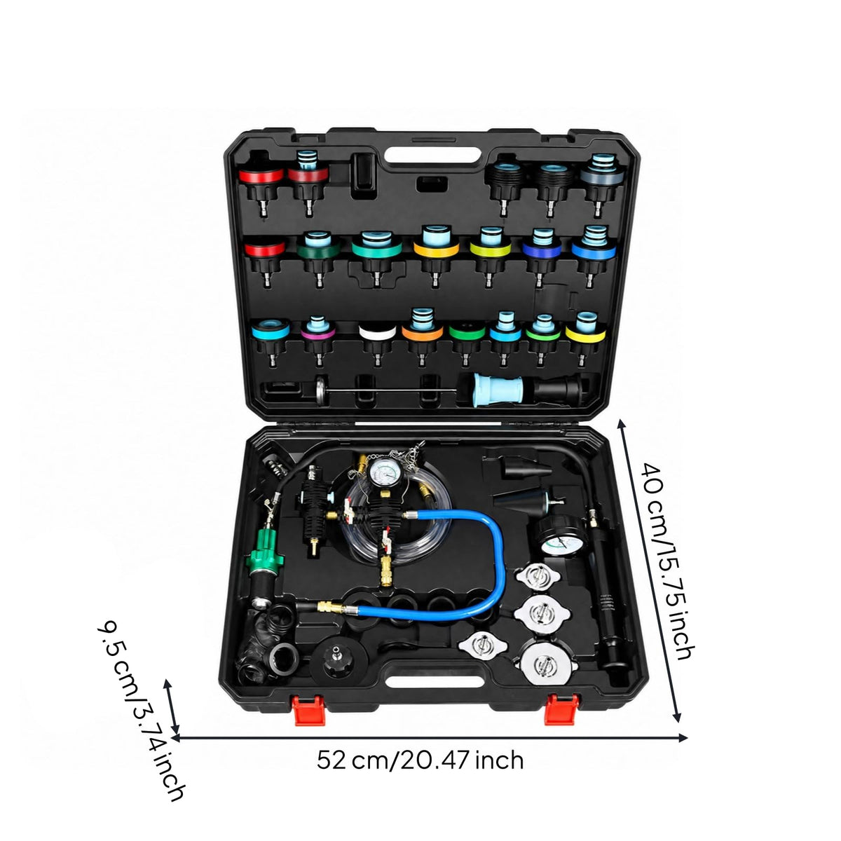 46 Pieces s pressures Testing and Coolant Service Tool Portable s Leak Testing Kit with Hand Pump Practical for Automotive Mechanics