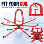 Heavy Duty Pex Piping Uncoiler, Multi-function Folding Tube Dispenser, 360° Rotation, Anti-kink Tubing, Foldable Pipe Dispenser, For Potable Water & Floor Heating Pipes Single Bearing Kit 3