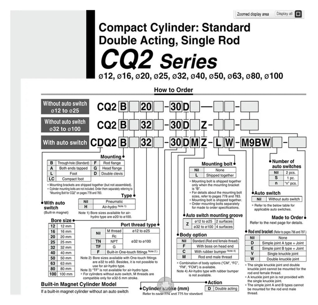 CDQ2B100-40DZ CDQ2B100-45DZ CDQ2B100-50DZ CDQ2B80-100DZ-XC8 CDQ2B100TF-50DZ Pneumatics Tools Compact Cylinder(CDQ2B100TF-50DZ)
