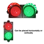 Traffic Light, Red/Green Stop Light, Industrial LED Traffic Light Lamp, Traffic Light Controller, for Intersections, Roads, Toll Booths, Curves, Bridges (Color : 200mm-12V)(200mm 24v)