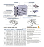 1pcs Compact Guide Cylinder air Pneumatic Cylinder TCM12 TCM16 20 TCM12X10S TCM16 20 25 32 40 50 63 80X10 20 30 40 60 70S(200mm Stroke)