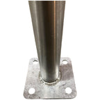 Car Wash Flipping/Pivoting Wheel Blaster Single Unit with Nozzles Stainless Steel