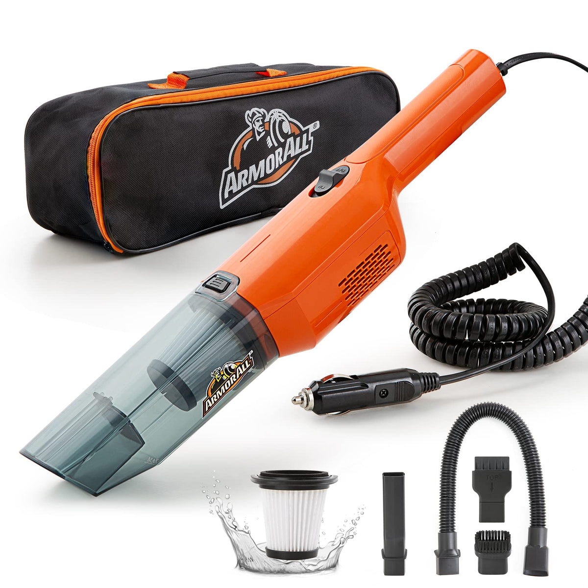 Armor All AA12V2 0903 Car Vac, Compact, Orange (Pack of 6)