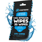 Fortress Car Interior Cleaner Wipes, Microfiber Cloth (25 ct, Pack of 64)