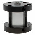 Air Cylinder: 1 1/2 in Bore Dia, 3 in Stroke Basic Mounting, Aluminum, 1/8 in NPT, LP, 1.50NLP93.00, 822MN0
