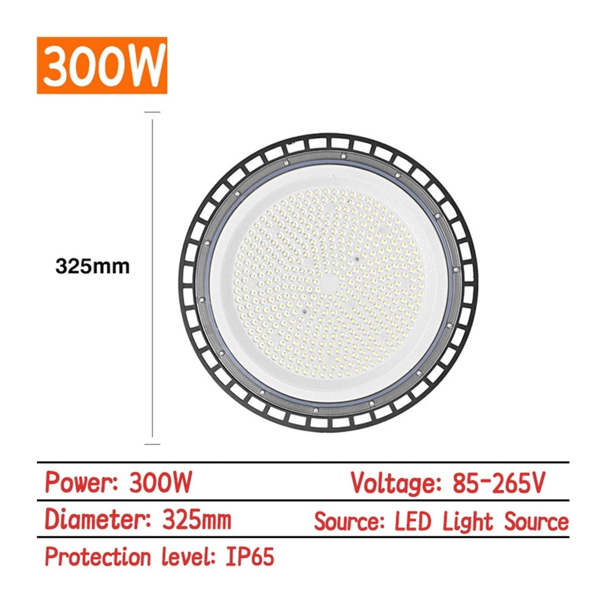 Super Bright LED High Bay Light AC85-265V 100W-300W