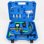 Filling Device Coolant Vacuum Purge Tool Kit Cooling System Leak Tester with Gauge and Hoses Suitable for Car Repair and Garage Use