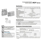 MGPM25-200Z MGPM25-250Z Three-axisthin Rod Cylinder Compact Guide with Stable Pneumatic(MGPM25-200Z)