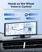 10.26" Wireless Portable 60FPS Carplay Screen for Car with Net-Flix YouTube