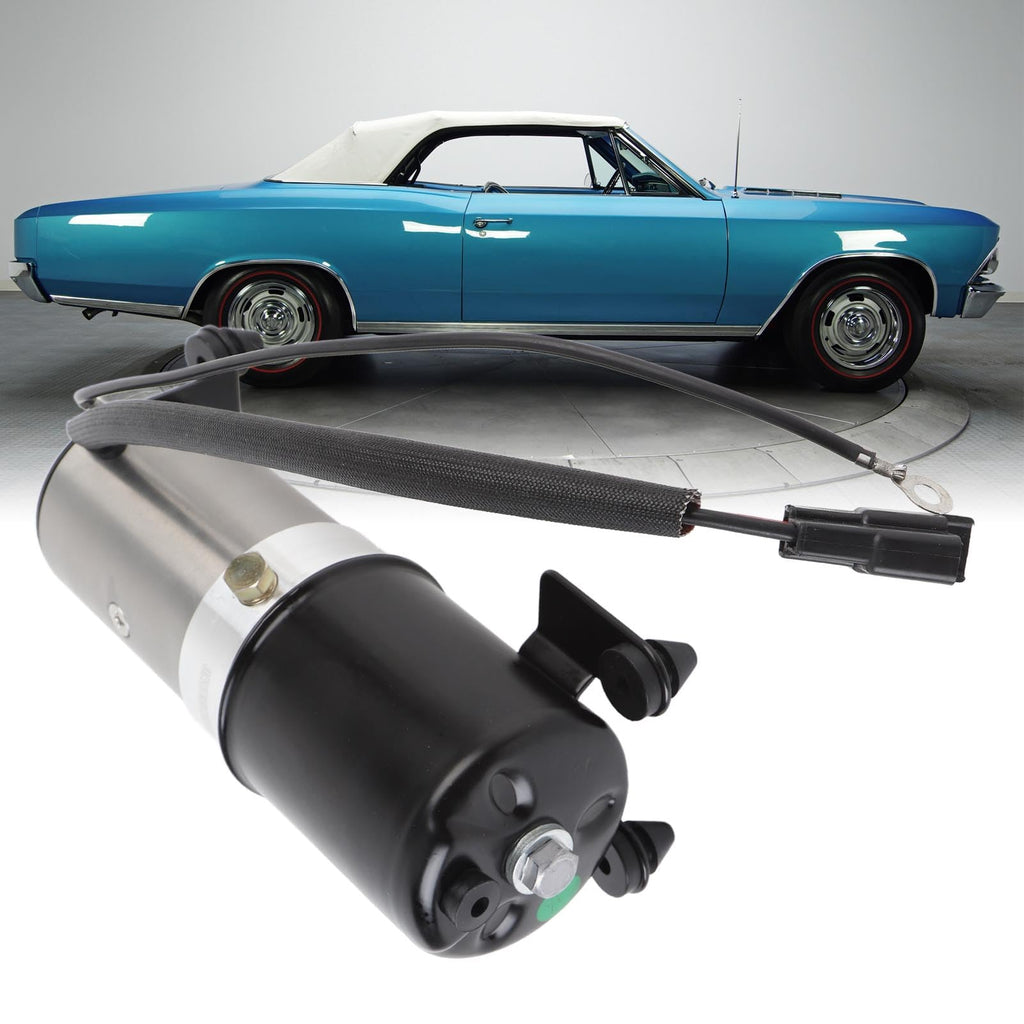 Qqmora Convertible Top Power Motor Hydraulic Pump Top Lift Motor Pump Rear Hydraulic with Smooth Operating for 1964-1966 Malibu Tempest Special Skylark Gran Sport GS