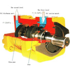 Hydraulic Gear Pump NT Internal Oil NT2-G10F NT2-G12F NT2-G16F Cutting Machine High Pressure Outlet Position:180 Degrees(NT2-G16F 180 Degree)