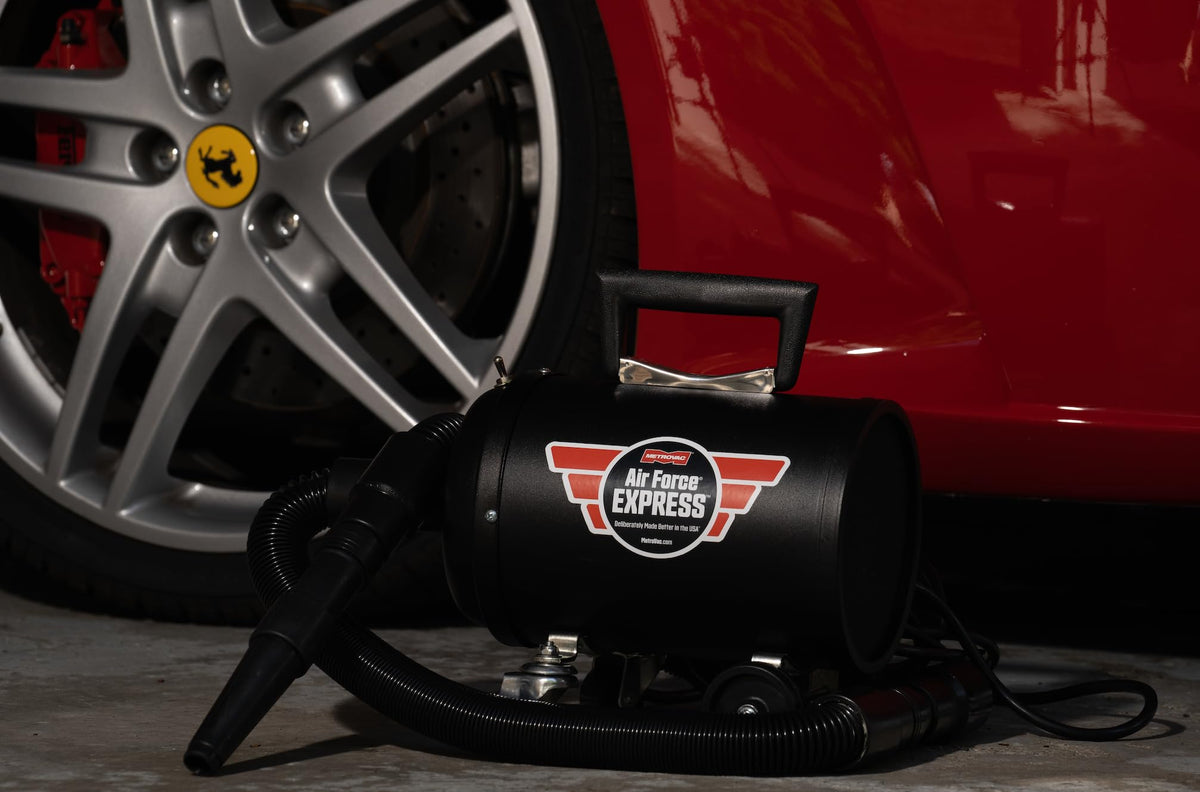 MetroVac AF-Express-25: Air Force Express 25 - High-Powered Car & Motorcycle Vacuum Cleaner, Dryer - Powerful Compact Air Duster - Quick & Efficient Car Cleaning Supplies