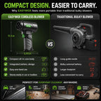 756W 1200G Cordless Leaf Blower-Powerful Handheld Blower& Car Dryer